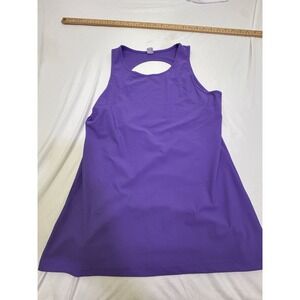 CVG Bright Purple Athletic Racerback Tank Top Stretchy Workout Gym Wear Small